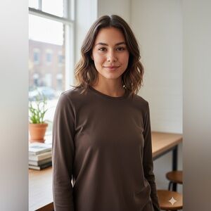 Old Navy Chocolate Long Sleeve Tee